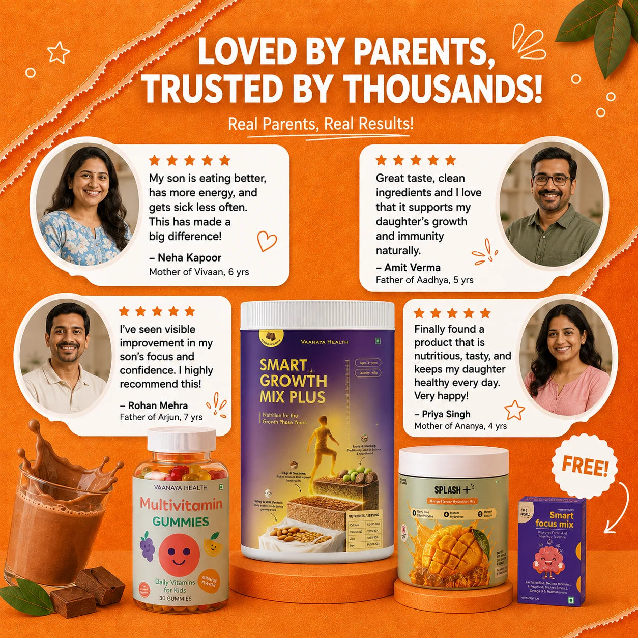 Daily Nutrition Kit for age 12+ | Growth, Immunity & Wellness in One Kit
