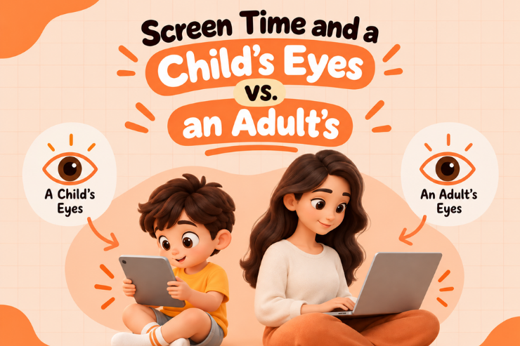 Screen Time and a Child's Eyes vs. an Adult's
