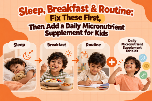 Sleep, Breakfast & Routine: Fix These First, Then Add a Daily Micronutrient Supplement for Kids