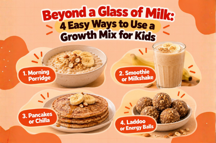 Beyond a Glass of Milk: 4 Easy Ways to Use a Growth Mix for Kids