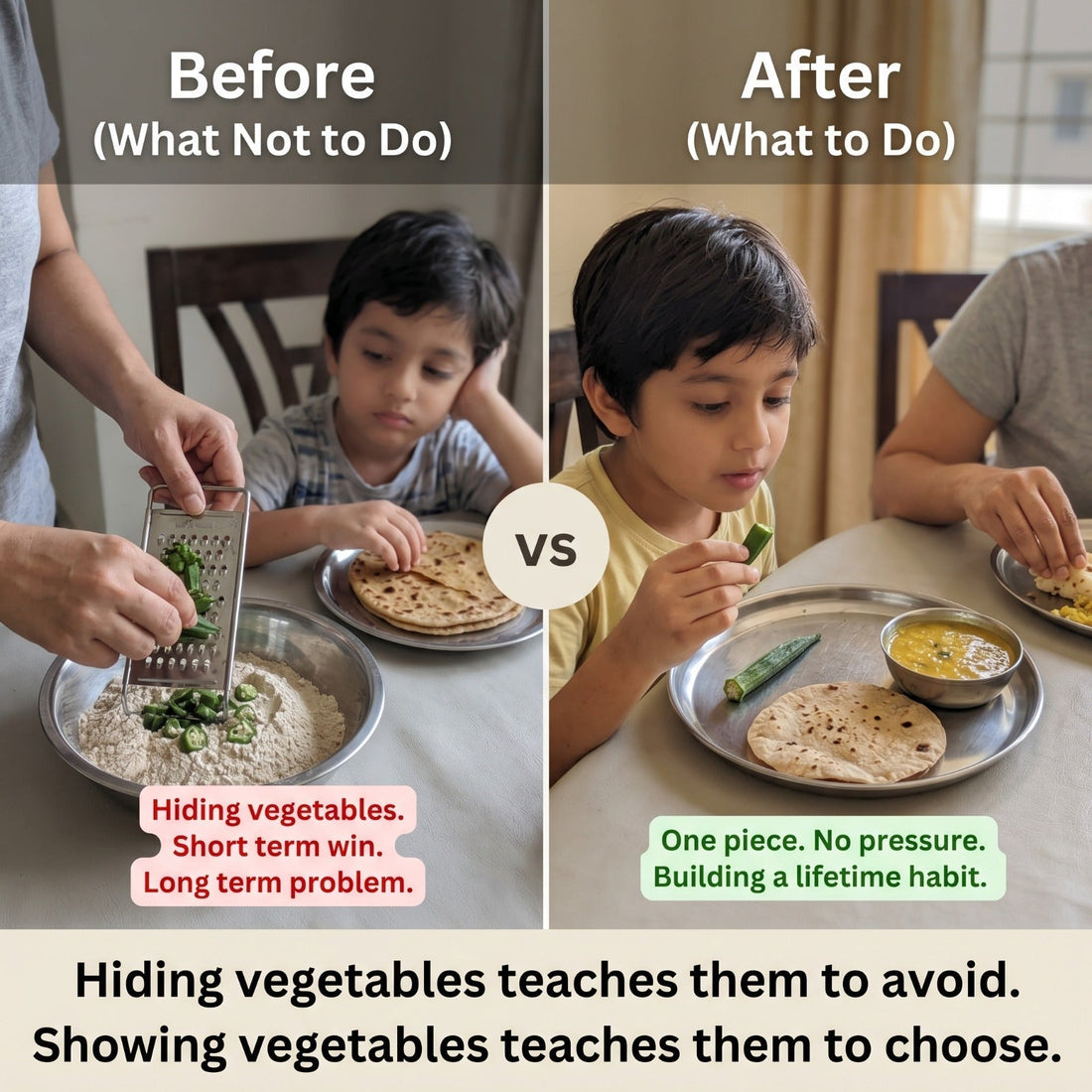 Stop Hiding Vegetables in Your Child's Food. Here Is What to Do Instead.