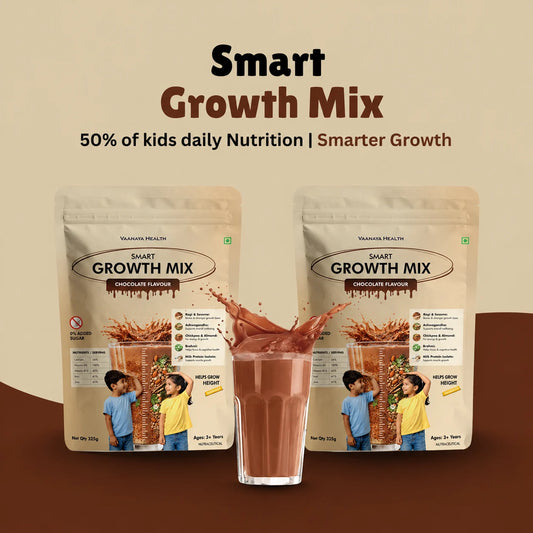 Smart Growth Mix – Daily Nutrition for Kids’ Height, Bone Strength & Immunity - 650g (Pack of 2)