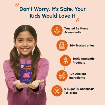 Smart Focus Mix – Kids’ Focus, Calm Energy & Digestive Support (20x1g)