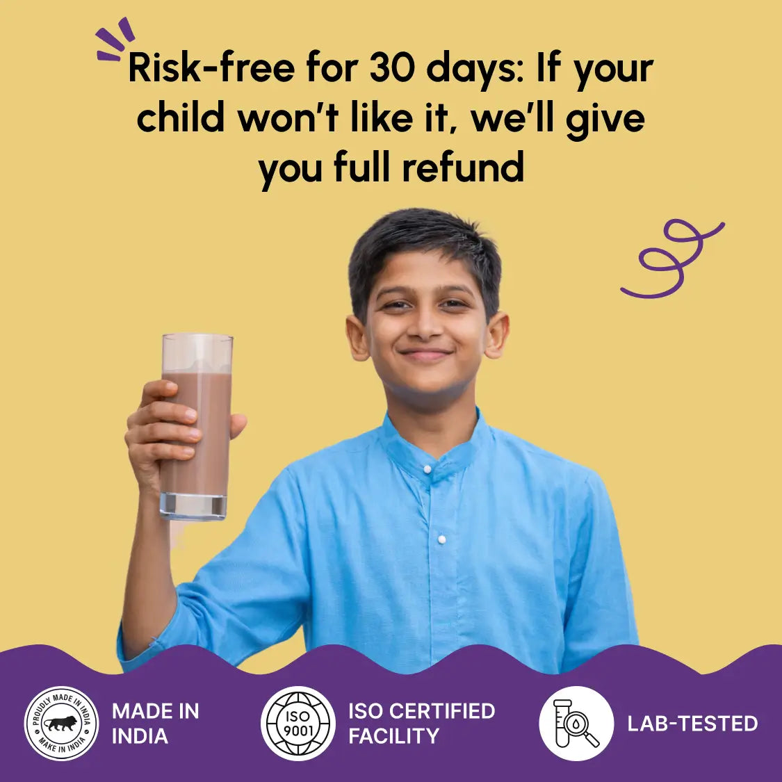 Smart Growth Mix – Daily Nutrition for Kids’ Height, Bone Strength & Immunity for Age 12+ (400g)