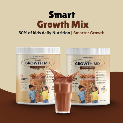 Smart Growth Mix – Daily Nutrition for Kids’ Height, Bone Strength & Immunity - 650g (Pack of 2)