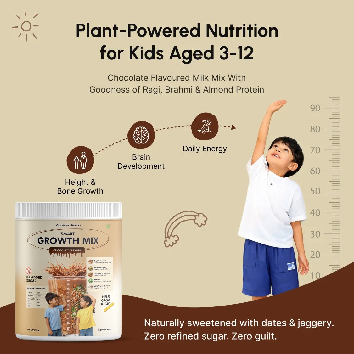 Smart Growth Mix – Daily Nutrition for Kids’ Height, Bone Strength & Immunity