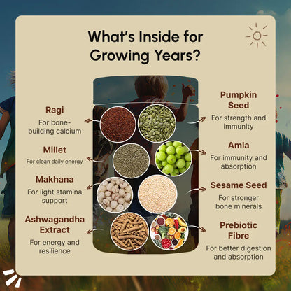 Smart Growth Mix – Daily Nutrition for Kids’ Height, Bone Strength & Immunity
