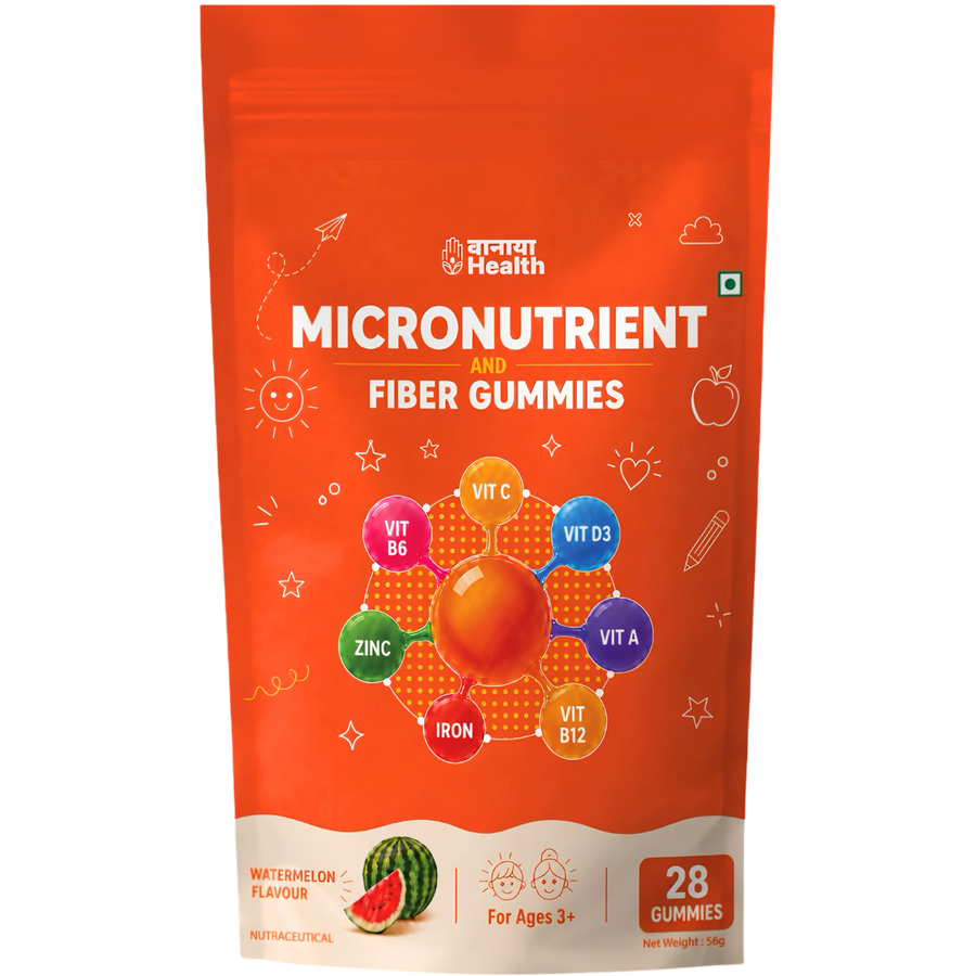 Vaanaya Micronutrient and Fiber Gummies pouch