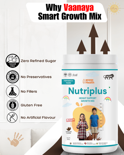 Smart Growth Mix – Daily Nutrition for Kids’ Height, Bone Strength & Immunity (400g)