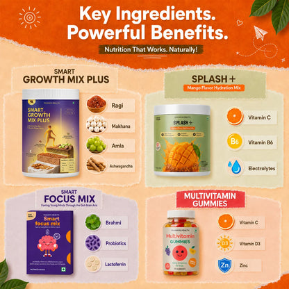 Daily Nutrition Kit for age 12+ | Growth, Immunity & Wellness in One Kit