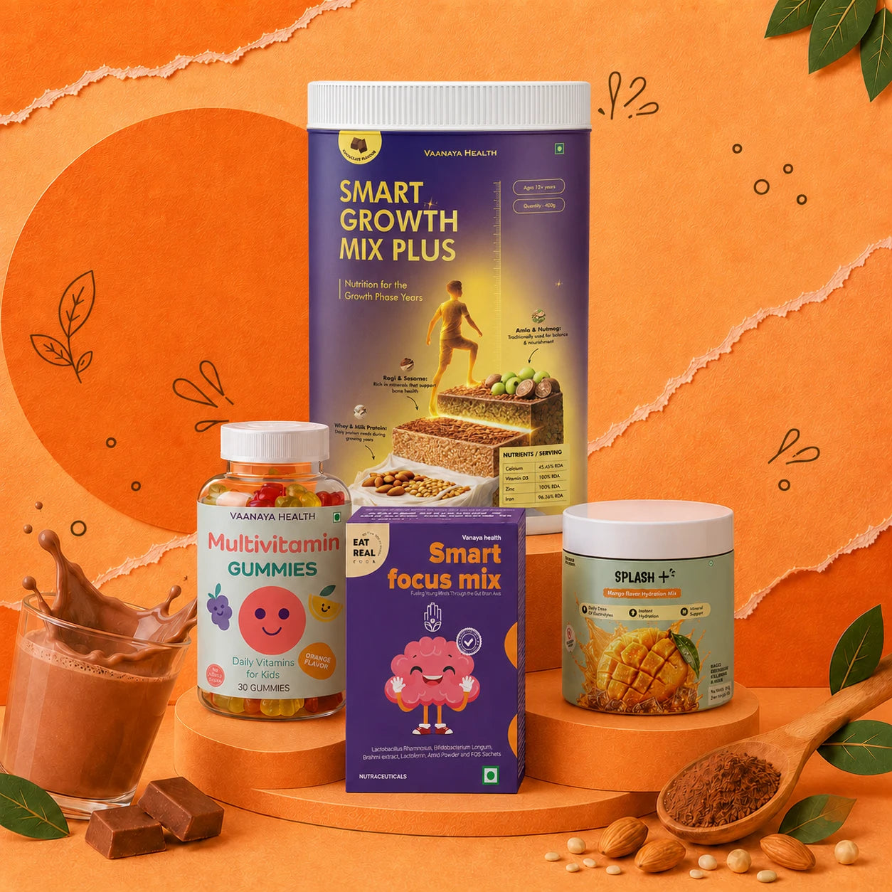 Daily Nutrition Kit for age 12+ | Growth, Immunity & Wellness in One Kit